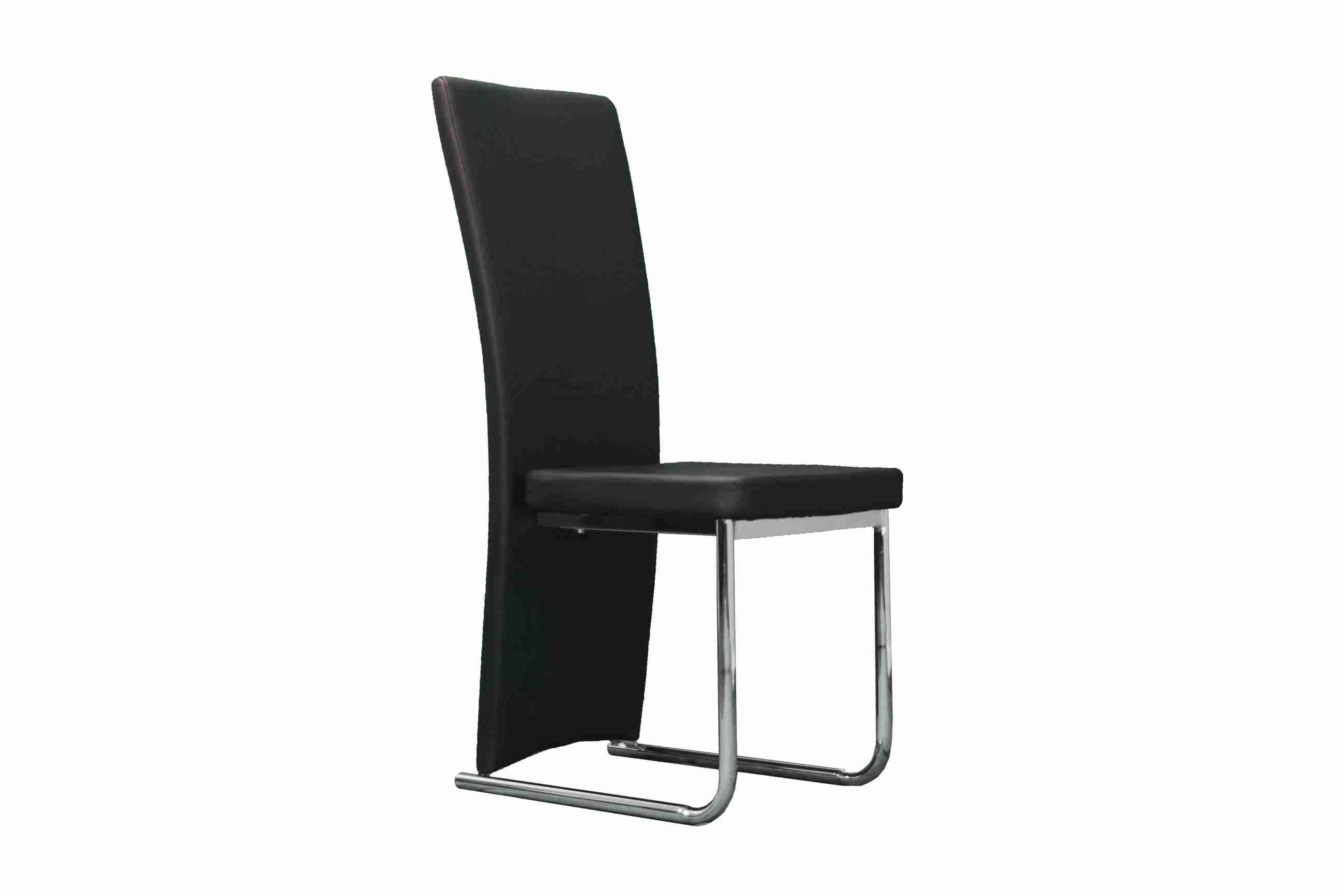 Side Chair PU Leather in Black (Set of 2) -UH-957-BLK