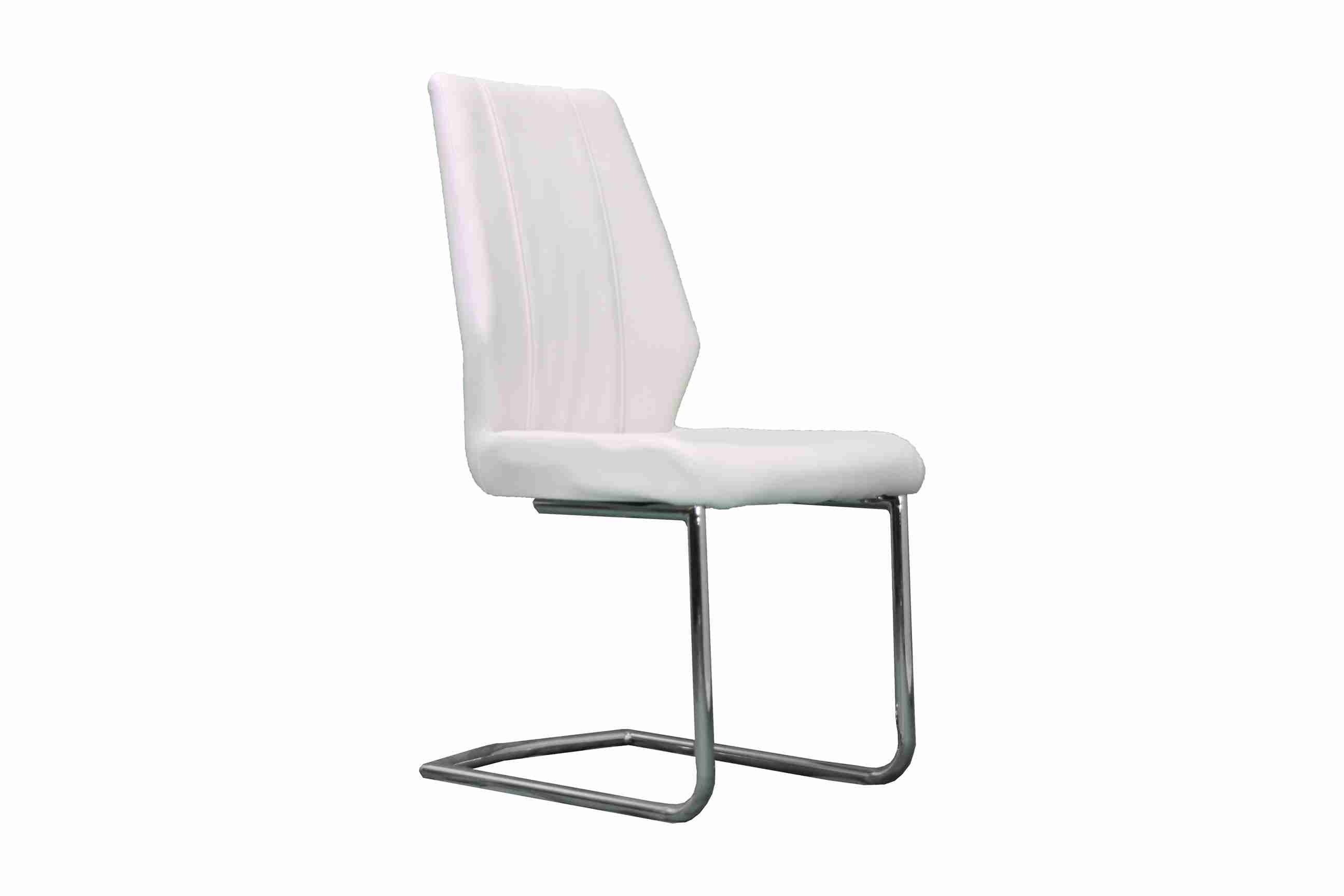 Side Chair PU Leather in Brown (Set of 2) -UH-961-WH
