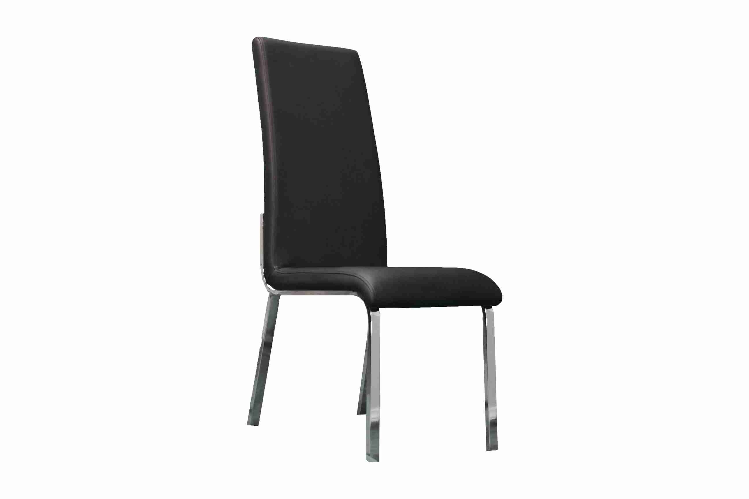 Side Chair PU Leather in Black (Set of 2) -  UH-978-BLK