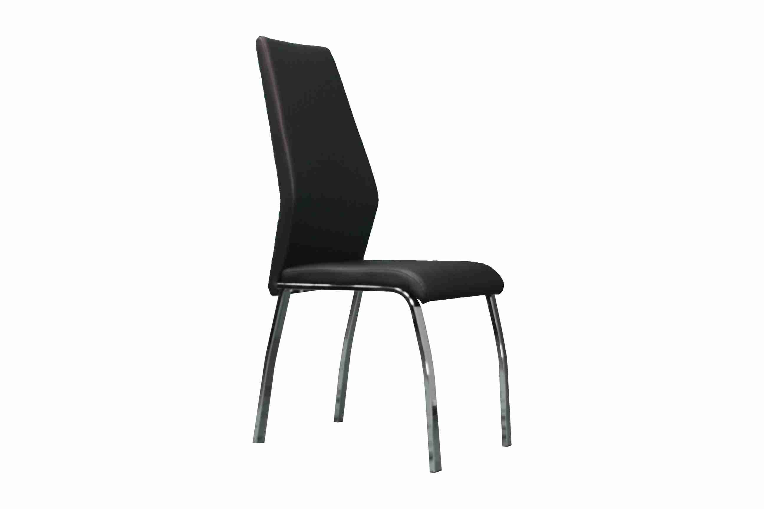 Side Chair PU Leather in Black (Set of 2) - UH-983-BLK