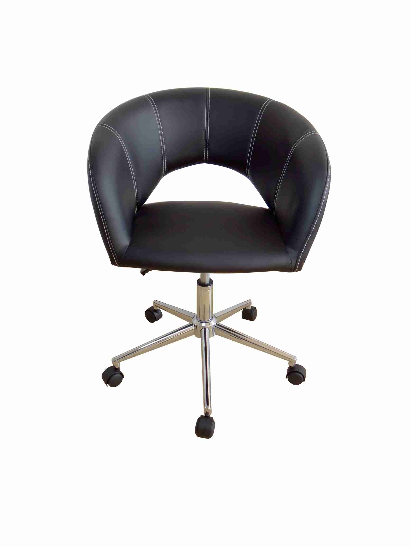 Office, Executive, Leader Chair With Bounded Leather And Adjustable Height-10696BLK
