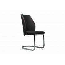 Side Chair PU Leather in Black (Set of 2) -UH-955-BLK