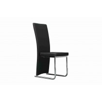 Side Chair PU Leather in Black (Set of 2) -UH-957-BLK