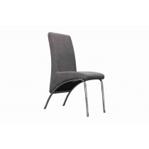 Side Chair Solid Linen Upholstered Chair in D. Gray (Set of 2) -UH-958-DARK GRAY
