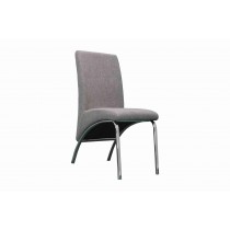 Side Chair Solid Linen Upholstered Chair in Gray (Set of 2) -UH-958-LIGHT GRAY