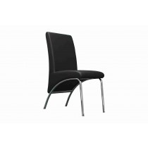Side Chair PVC Leather in Black (Set of 2) -UH-958-BLK