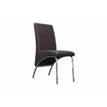 Side Chair PVC Leather in Brown (Set of 2)- UH-958-BR
