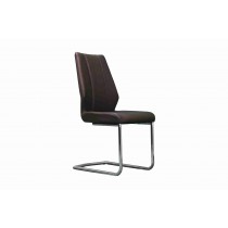 Side Chair PU Leather in Brown (Set of 2)- UH-961-BR