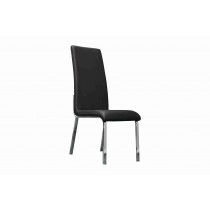 Side Chair PU Leather in Black (Set of 2) -  UH-978-BLK