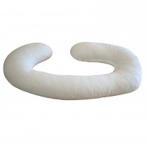Full Body Pillow for Body Nursing & Pregnant Women - Belly & Back Support 100% Pillow Cover C Shaped