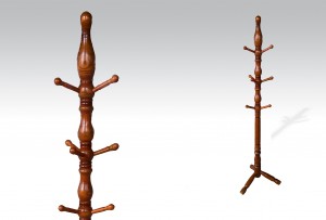 Uhome Design Standing Wood Coat, Hat, Jacket and Dress Rack/ Tree Rack- CH017