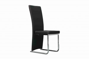 Side Chair PU Leather in Black (Set of 2) -UH-957-BLK