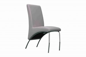 Side Chair PU Leather in Gray (Set of 2) - UH-958-PU-GRAY
