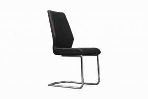 Side Chair PU Leather in Black (Set of 2)- UH-961-BLK