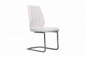Side Chair PU Leather in Brown (Set of 2) -UH-961-WH