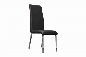 Side Chair PU Leather in Black (Set of 2) -  UH-978-BLK