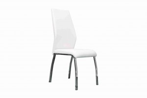 Side Chair PU Leather in White (Set of 2) - UH-983-WH