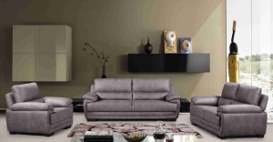3 Piece Two-Cushion Sofa Set Gray -UH-1615-GRAY